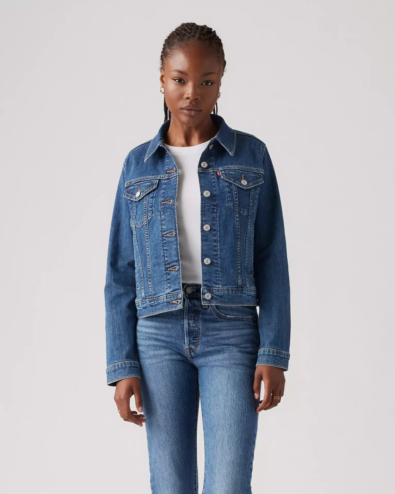 LEV'S ORIGINAL TRUCKER JACKET DEEP BLUE LADIES - 299450014