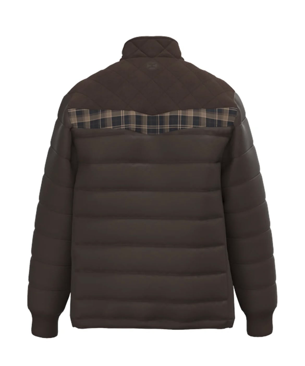 HOOEY MEN’S JACKET BANFF DARK BROWN PUFFER HJ2607DKBR