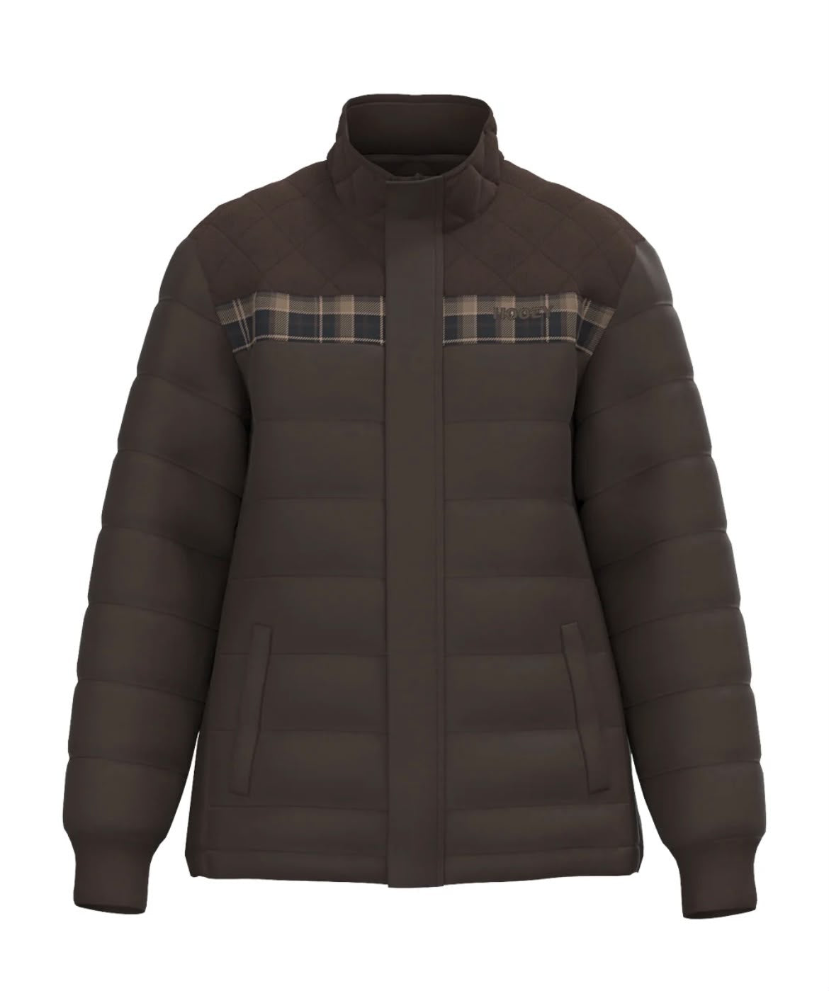 HOOEY MEN’S JACKET BANFF DARK BROWN PUFFER HJ2607DKBR