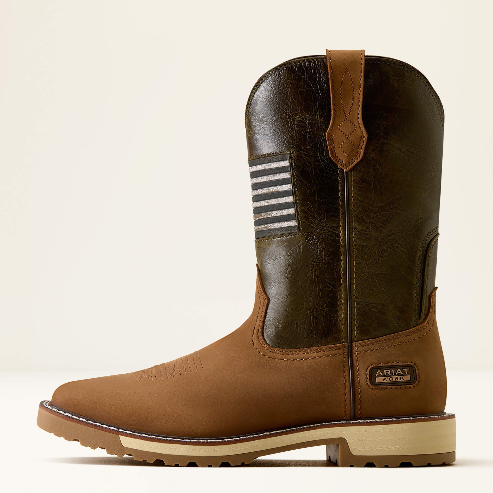 ARIAT WORK HOMBRE ACTIVATOR PATRIOT ALAMO BROWN TIERRA OLIVO PUNTA DE ACERO 10079675