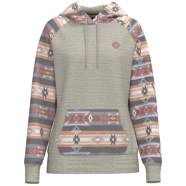 SUDADERA CON CAPUCHA JASPEADA CREMA HOOEY SUMMIT PARA MUJER-HH1198CRPK