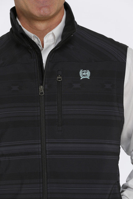 MEN’S CINCH VEST BLACK&BLUE-MWV1515014