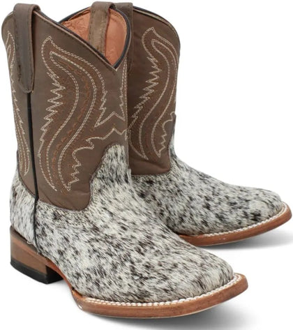 TANNER MARK YOUTH BROWN & WHITE HAIR ON COWHIDE 300L TMY205322