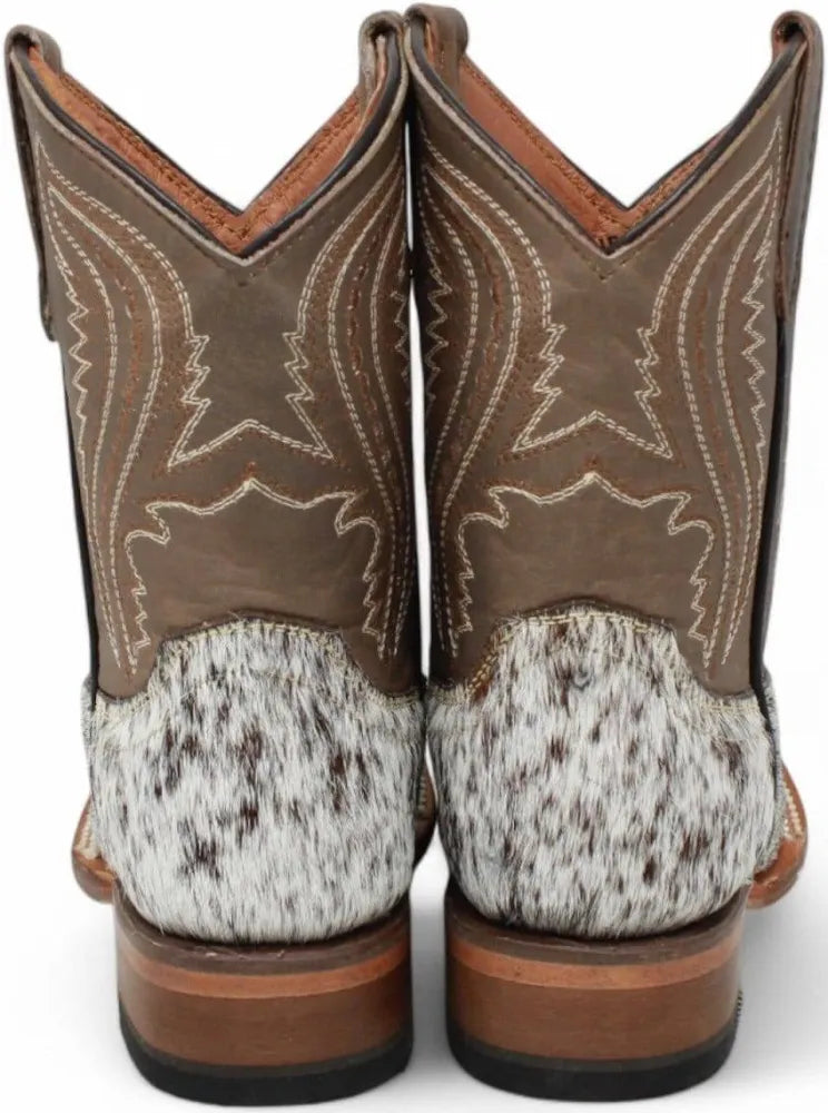 TANNER MARK YOUTH BROWN & WHITE HAIR ON COWHIDE 300L TMY205322