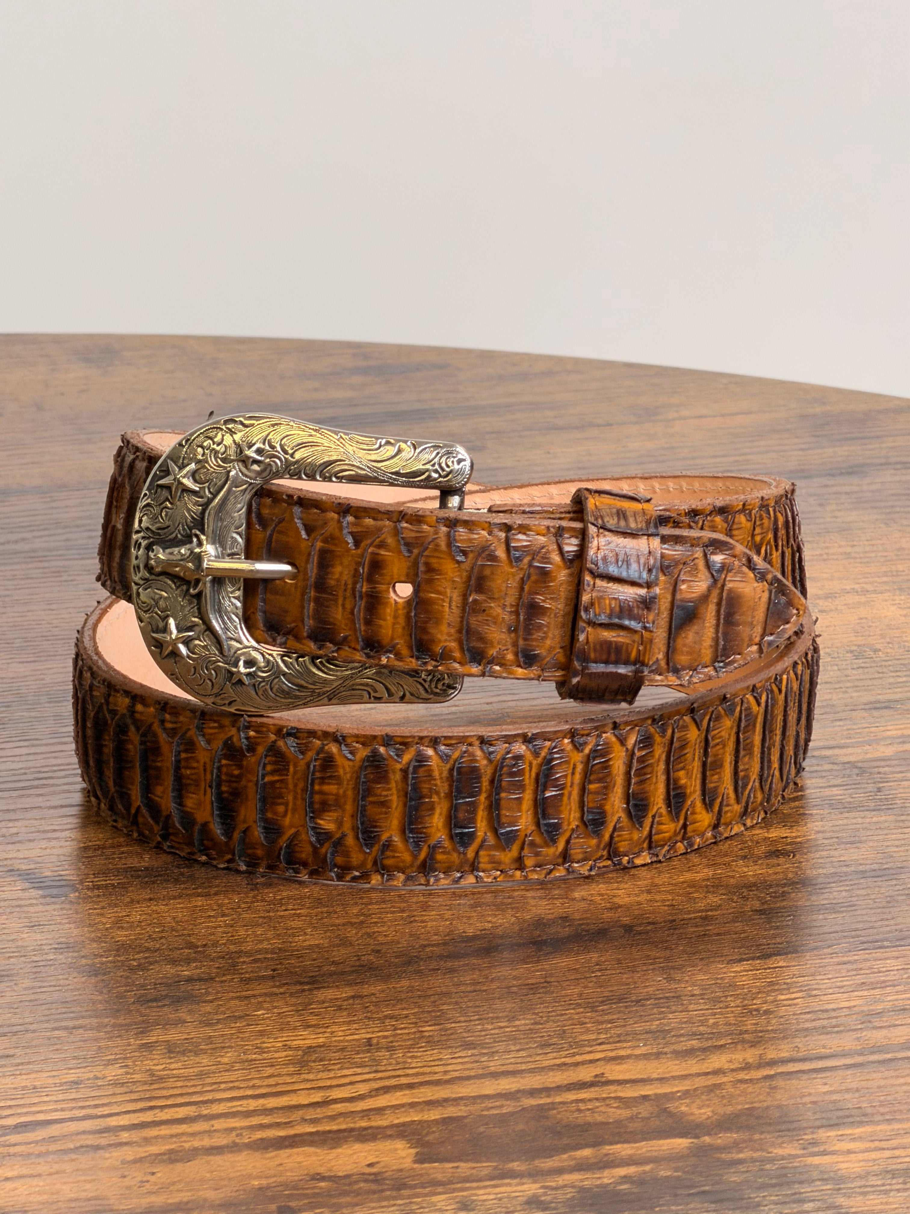 BELT ROCKEM' PRINT PYTHON HONEY BRILLOSO