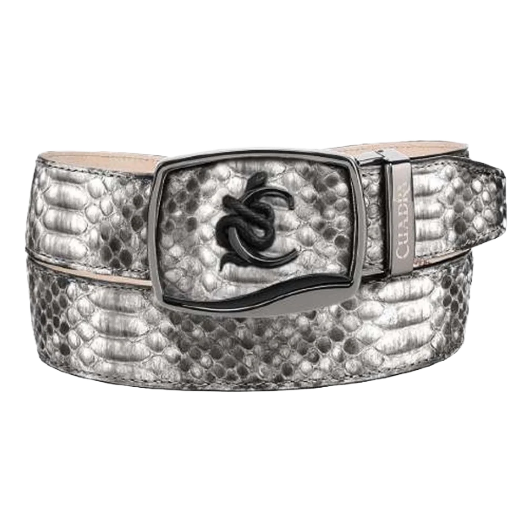 CUADRA BELT PYTHON BACK PLUNG NATURAL -BC482