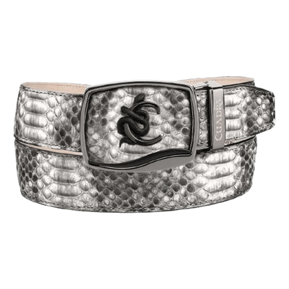 CUADRA BELT PYTHON BACK PLUNG NATURAL -BC482