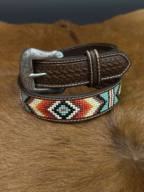 CINTURÓN UNISEX BLANCO MULTI AZTECA PIEDRA-N4441108