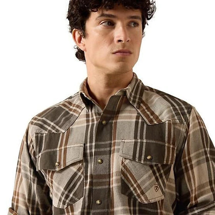 ARIAT MEN’S DUSKY GREEN PLAID 10079591