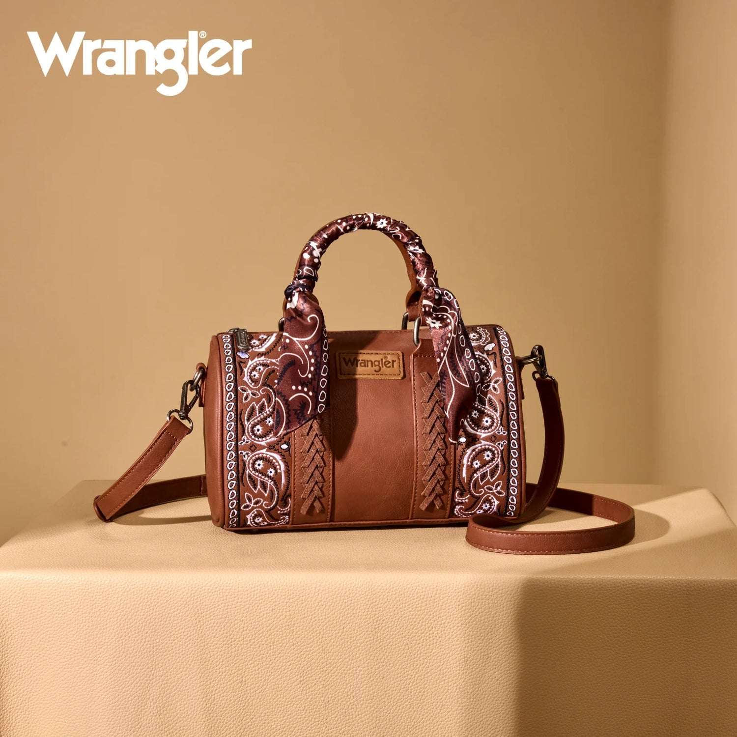 WRANGLER CROSS BODY BROWN 9012BR Laherradurawwnc.com