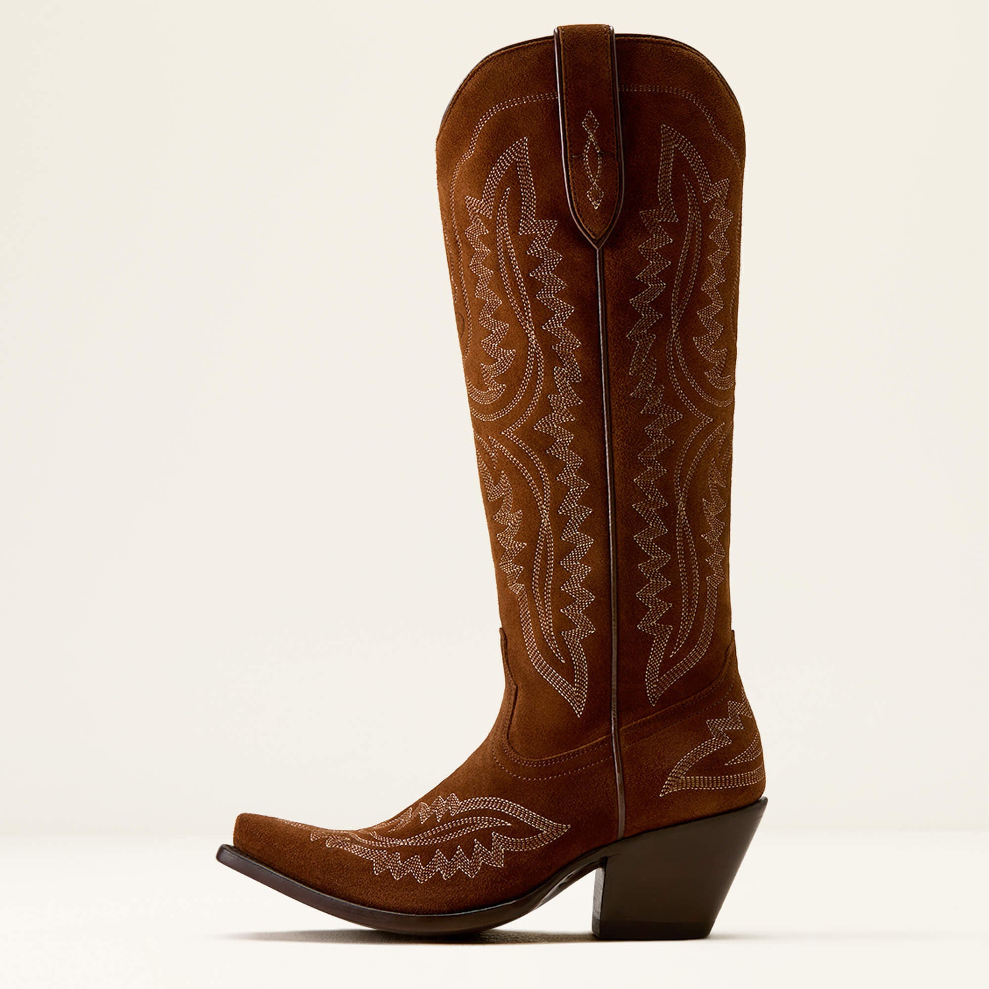 WOMENS ARIAT CASANOVA OILED TAN SUEDE TALL BOOT 10080418