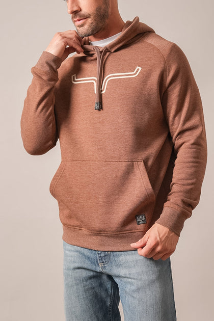 KIMES RANCH MEN OUTLIER DARK BROWN HEATHER