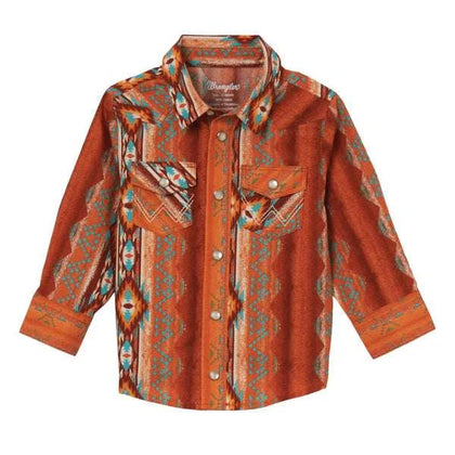 CAMISA WRANGLER NIÑO NARANJA 112344547