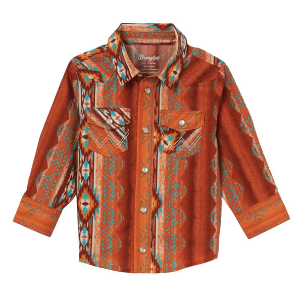 CAMISA WRANGLER NIÑO NARANJA 112344547