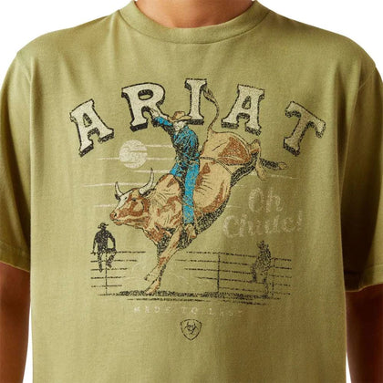 ARIAT KIDS T-SHIRT BOYS TENT GREEN 10060397