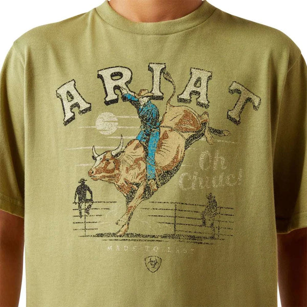 ARIAT KIDS T-SHIRT BOYS TENT GREEN 10060397