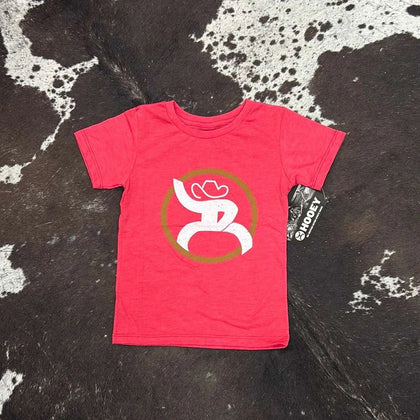 HOOEY KIDS T-SHIRT SHORT SLEEVE CHILD RED RT1516D-Y