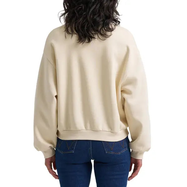 WOMEN'S WRANGLER LOGO CANYON CREW PULLOVER—112380308