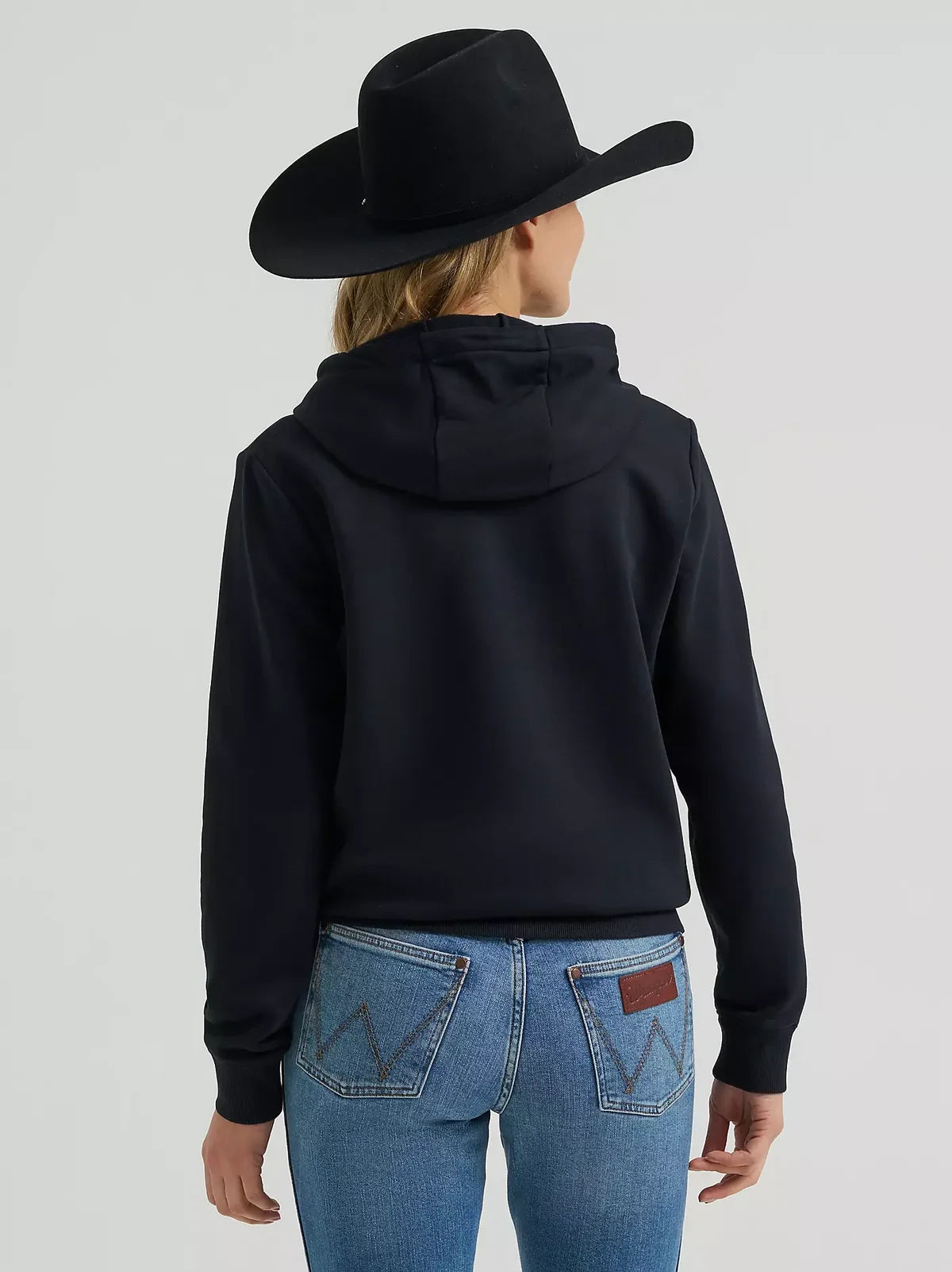 Wrangler EMBROIDERED STEER HEAD GRAPHIC PULLOVER/BLACK—112380251