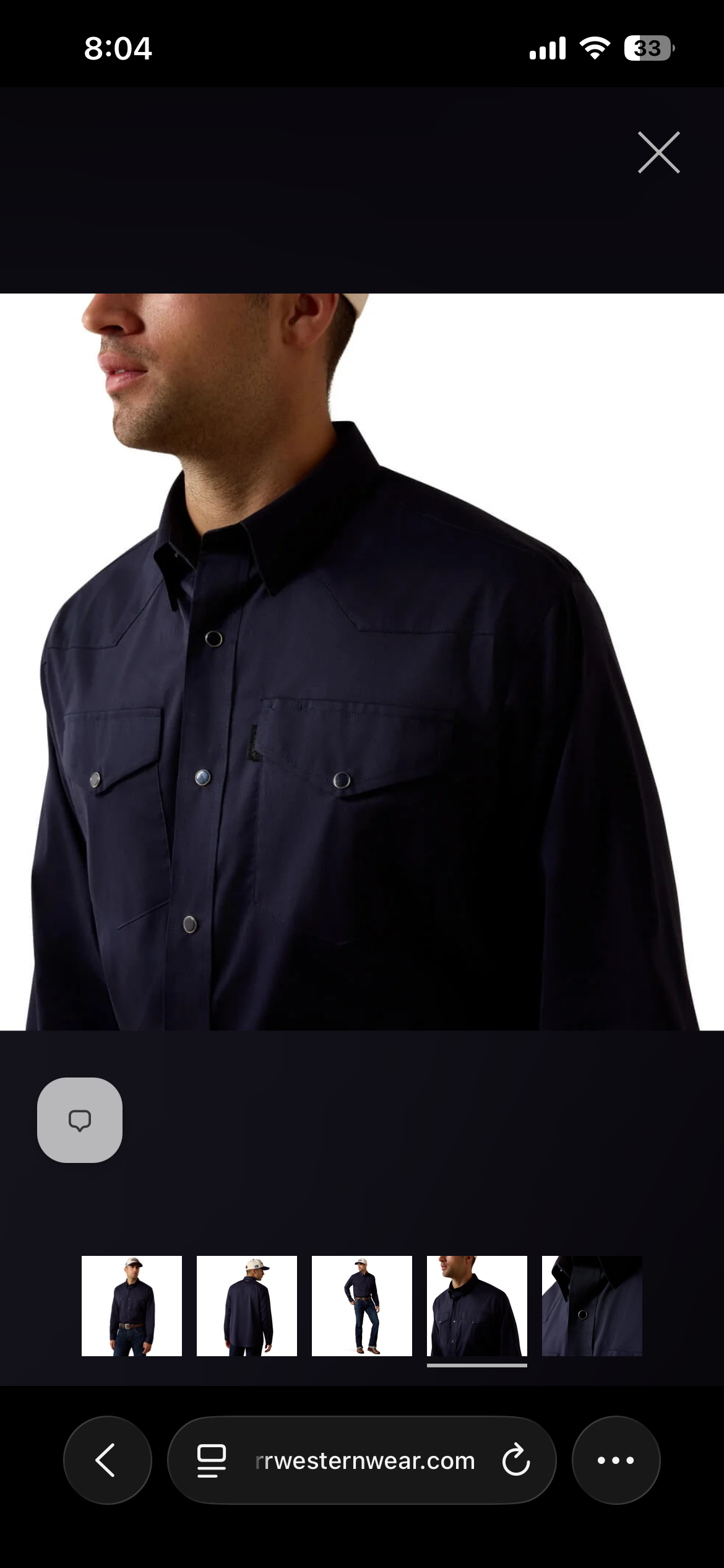 ARIAT MENS EVERYTHING SHIRT LS FIT SNAP SHIRT NAVY 10079755
