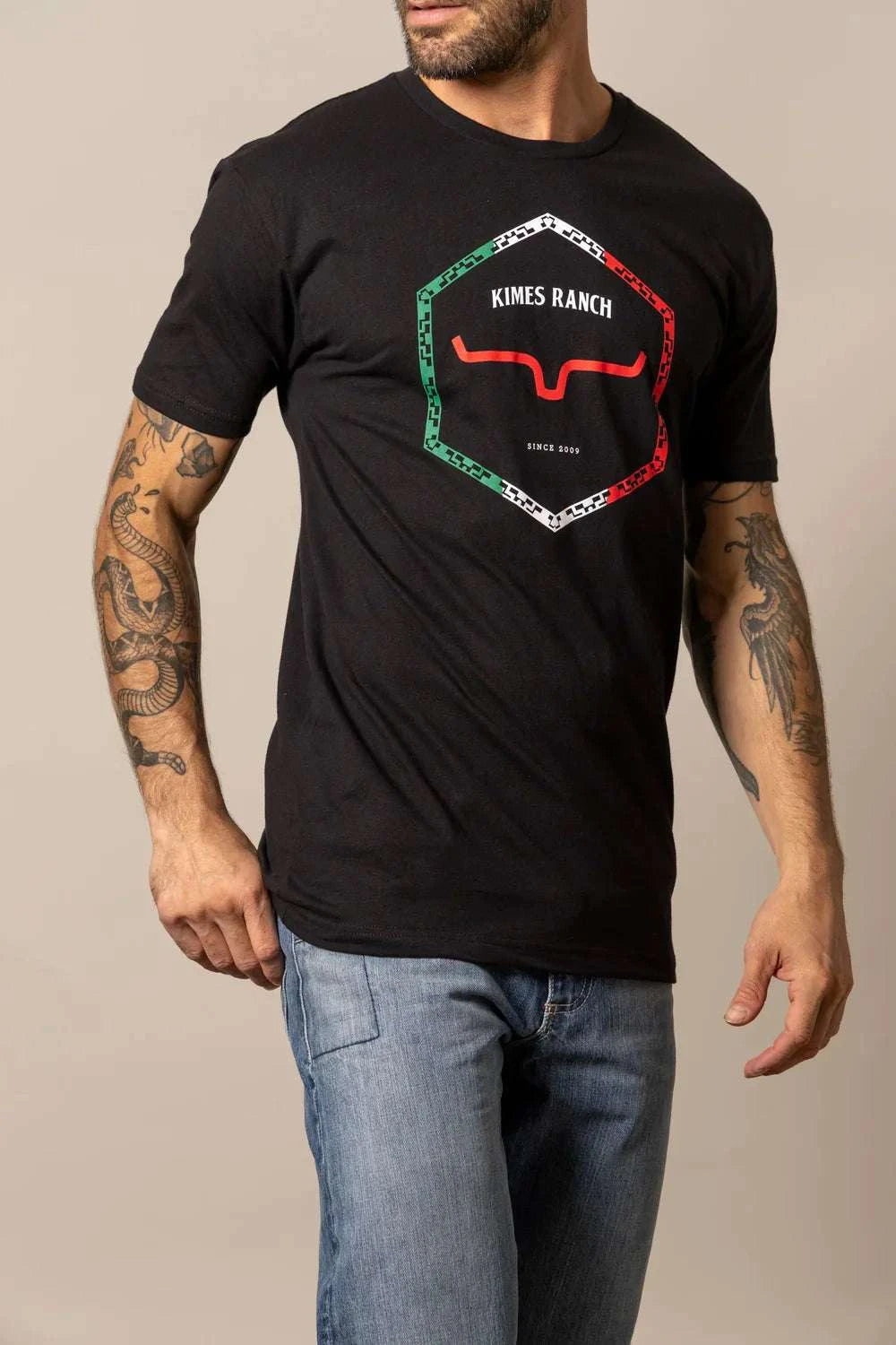 KIMES MEN MEXICO FLAG T-SHIRT Laherradurawwnc.com