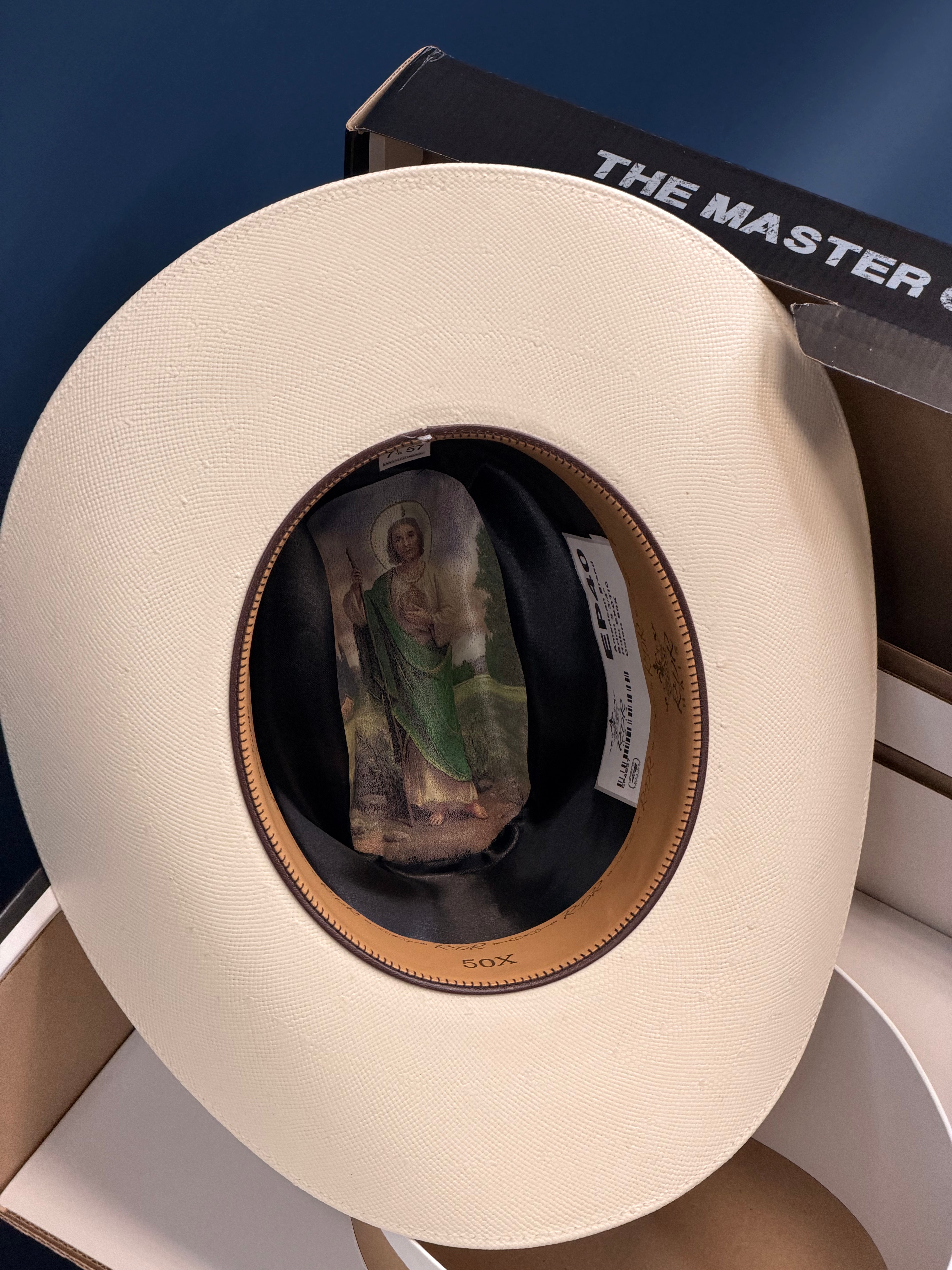 RDR 50X  3 3/4 BRIM STRAW EP40 NATURAL SAN JUDAS TADEO COPA ALTA ESTILO SINALOA