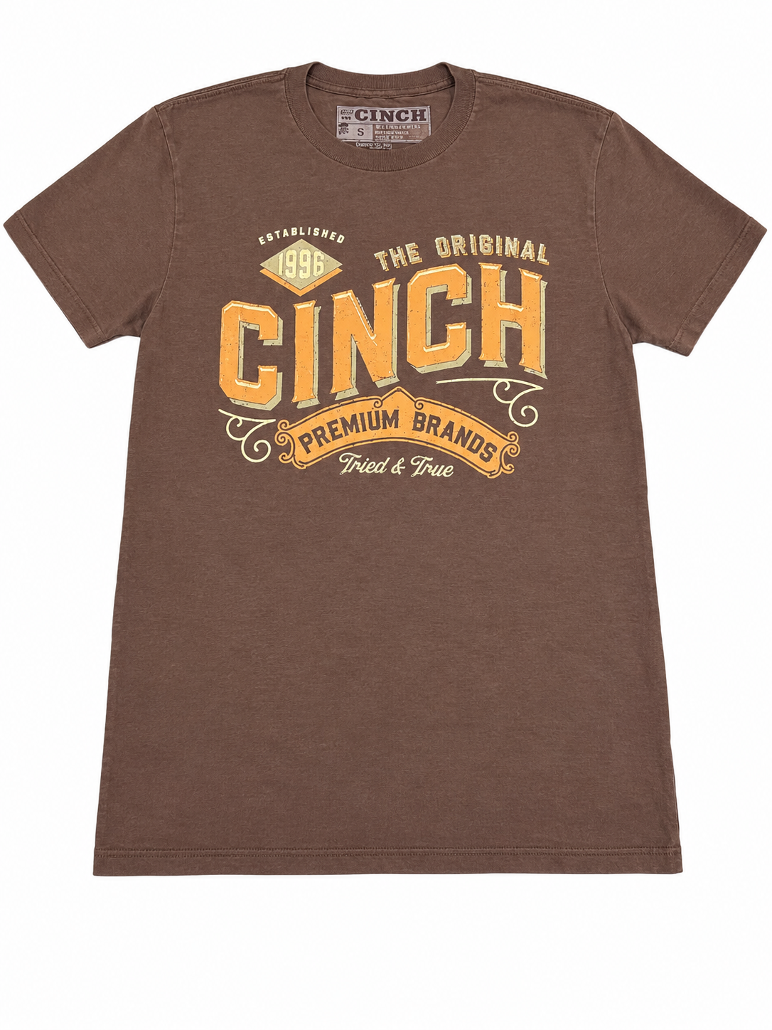 MENS CINCH SHORT SLEEVE BROWN— MTT1690753