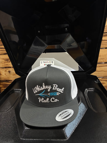 WHISKEY BENT HAT CO TROUBADOR WHITE/CHARCOAL
