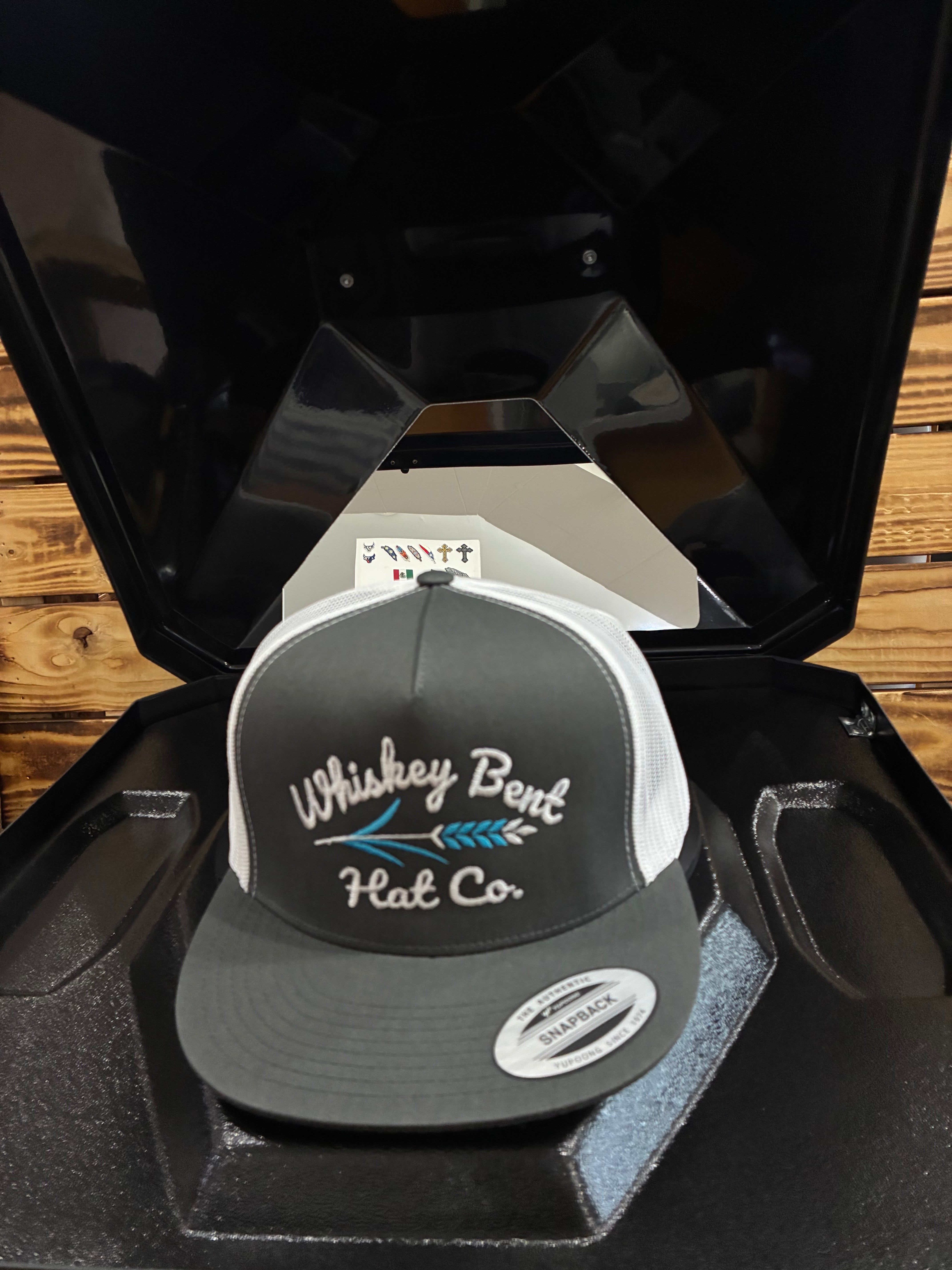 WHISKEY BENT HAT CO TROUBADOR WHITE/CHARCOAL
