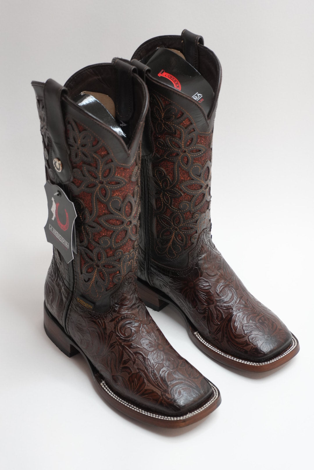 LA HERRADURA WOMEN ALMA CAFE CINCELADO SQUARE TOE