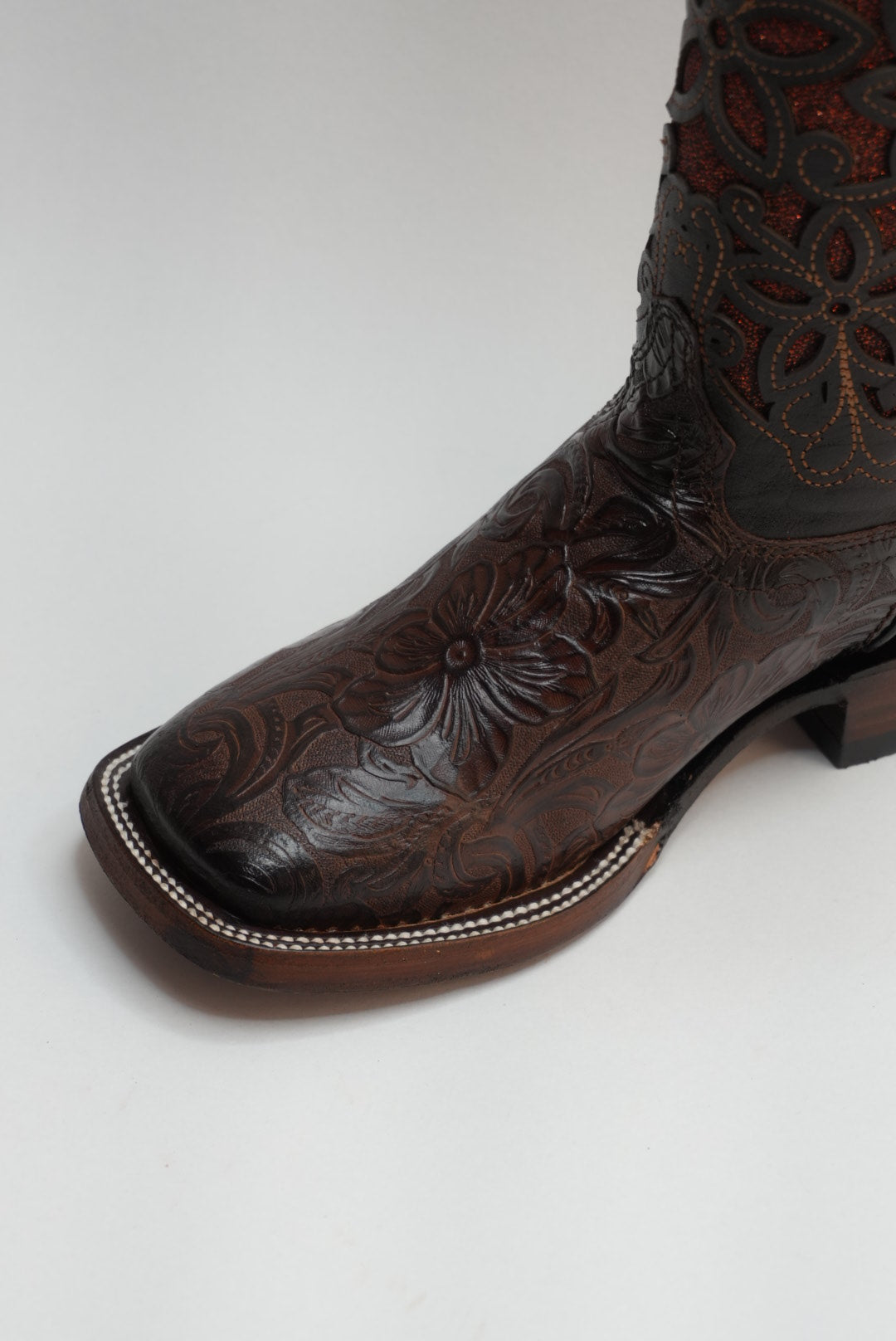 LA HERRADURA WOMEN ALMA CAFE CINCELADO SQUARE TOE