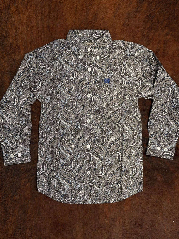 CAMISA DE MANGA LARGA CINCH PARA NIÑOS -MTW7060397