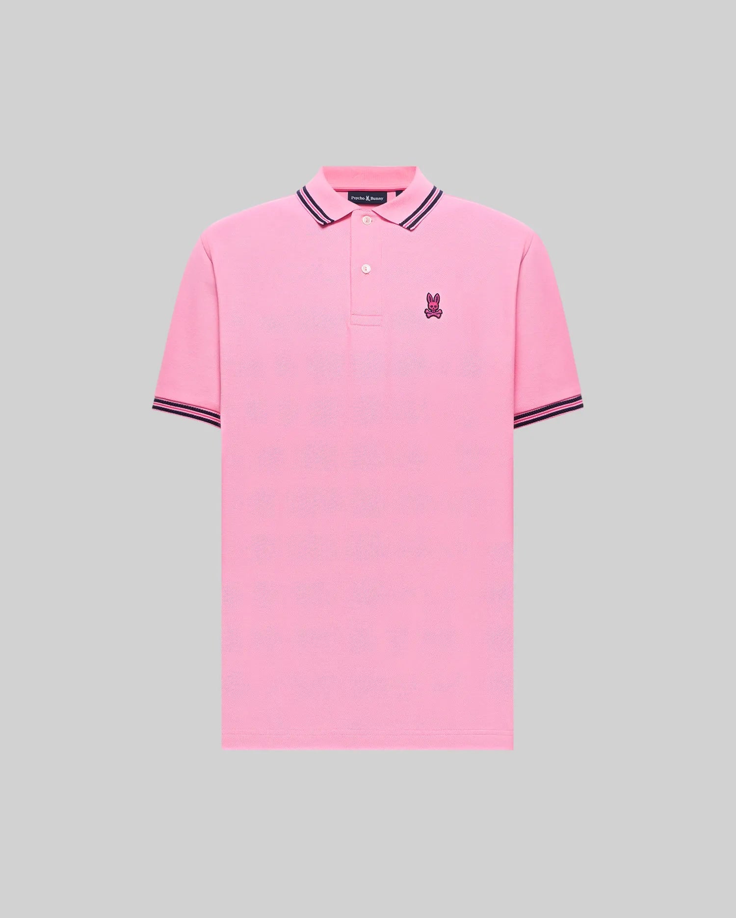 PSYCHO BUNNY CLARK PINK POLO - MT0100127