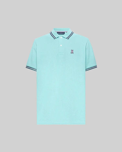 PSYCHO BUNNY CLARK TEAL POLO - MT0100127