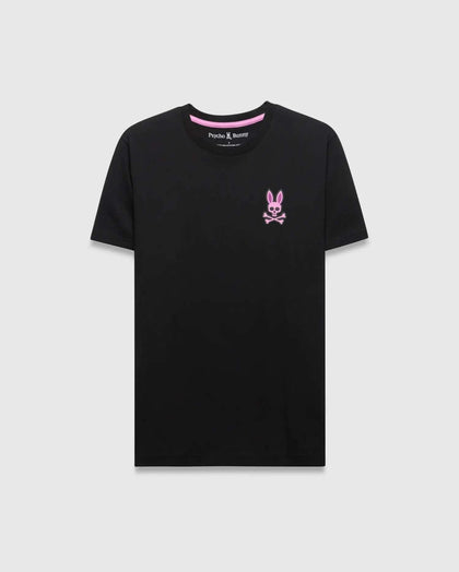 PSYCHO BUNNY FRANK CAMISETA GRÁFICA NEGRO Y PÚRPURA - MT0200293