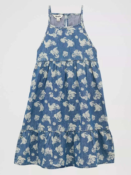 WRANGLER GIRL DRESSES WHITE & DENIM 112379388
