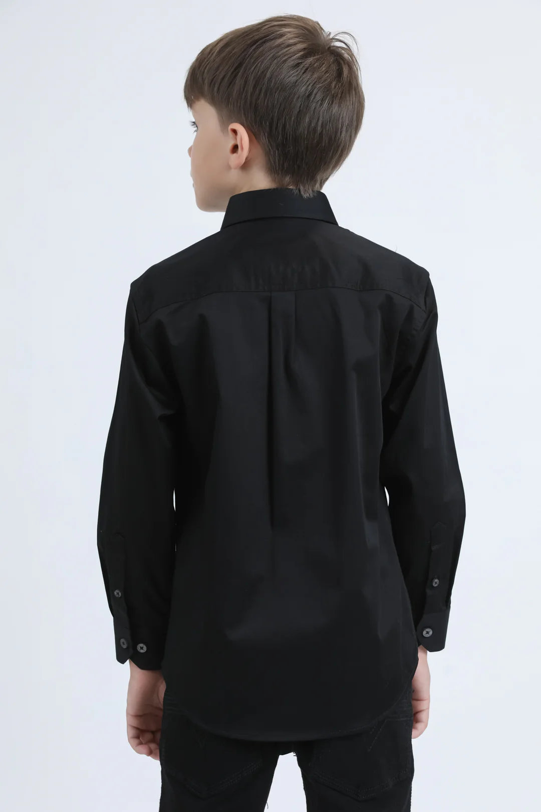 PLATINI CHILD SHIRT LONG SLEEVE BLACK CTK9258