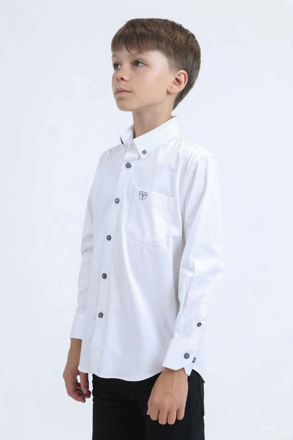 PLATINI CAMISETA NIÑO MANGA LARGA BLANCA CTK9259