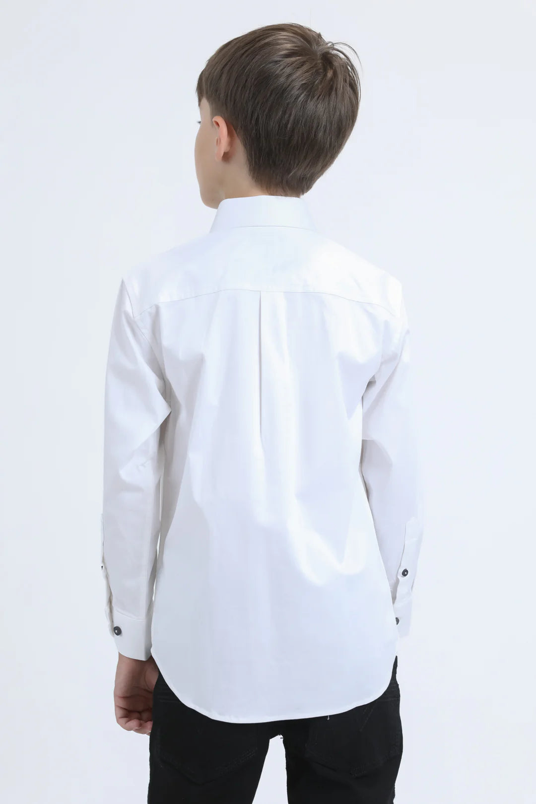 PLATINI CHILD SHIRT LONG SLEEVE WHITE CTK9259