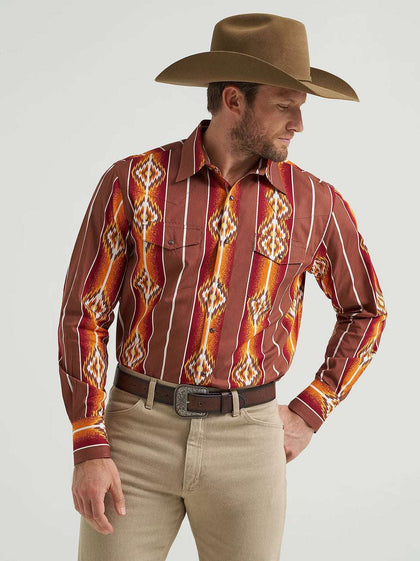CAMISA WRANGLER CHECOTAH PARA HOMBRE ROJA CORTE CLÁSICO - 112369466
