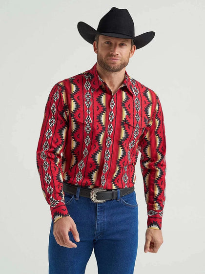 WRANGLER MEN SHIRT RED CLASSIC  FIT - 112369430