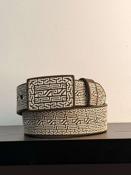 EMBROIDERED PITA FIBER BELT #25
