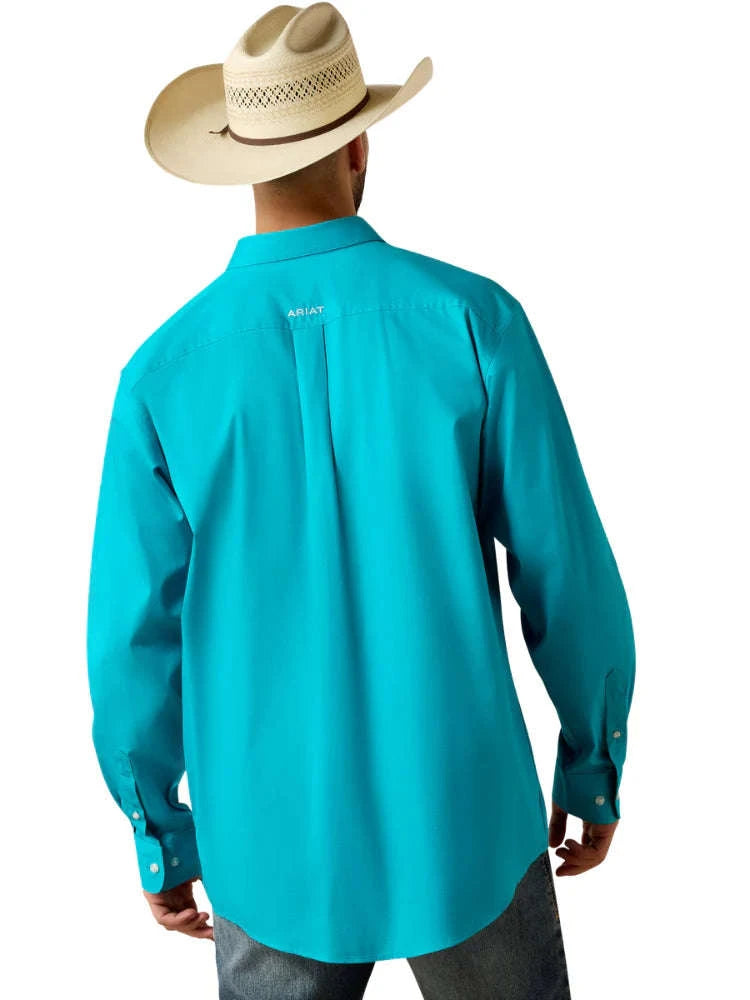 back turquoise shirt 