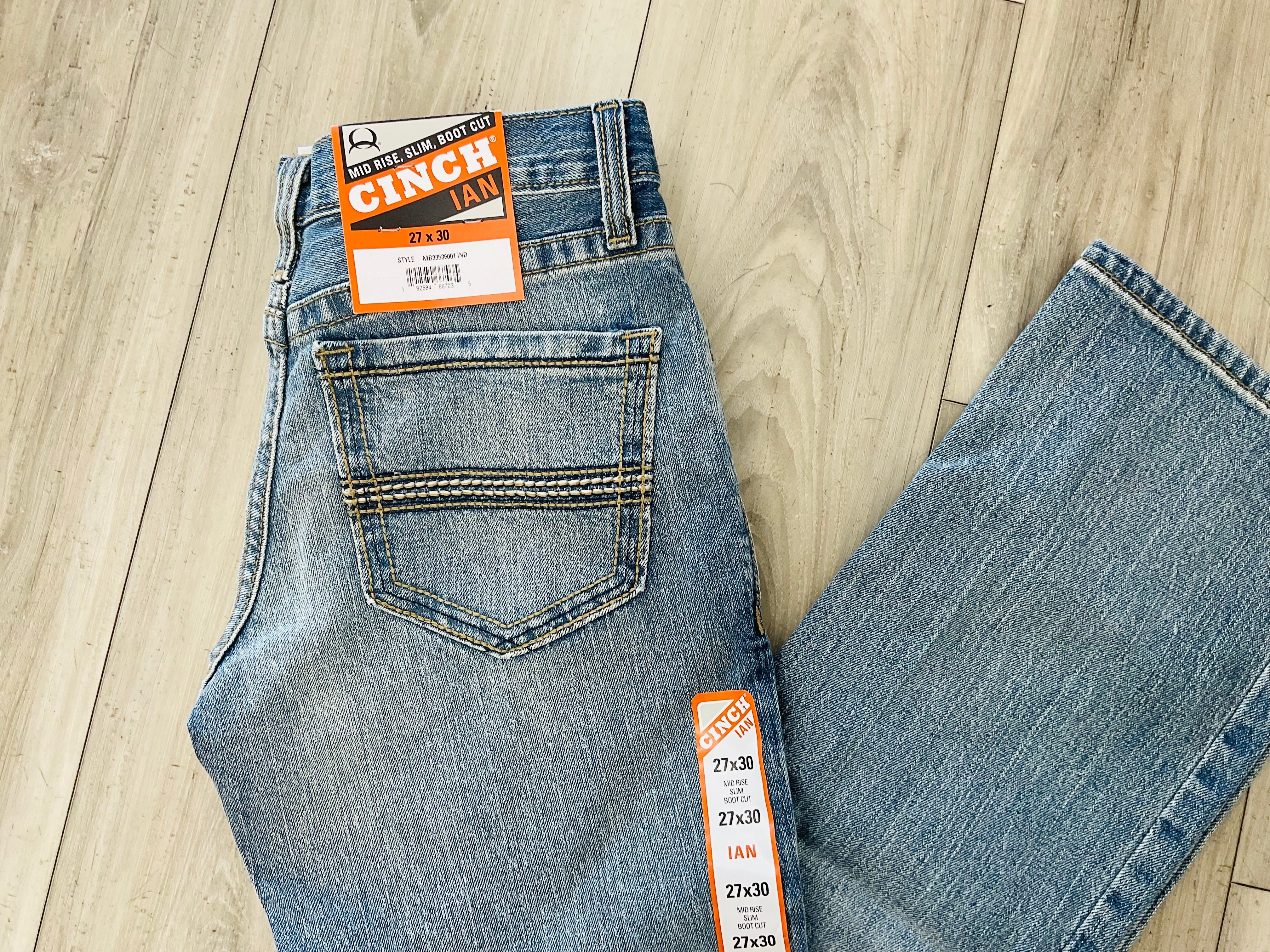 CINCH MENS IAN RISE SLIM BOOT CUT MB33536001 IND