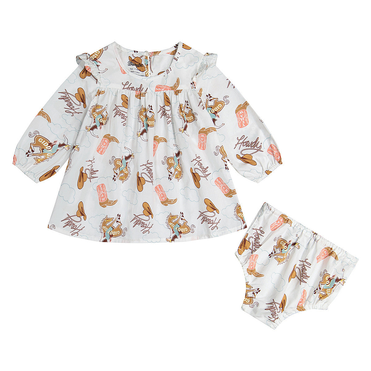 WRANGLER BABY BODY DRESS WHITE 112382712