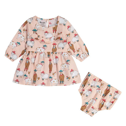 VESTIDO BODY BEBÉ WRANGLER ROSA 112382698