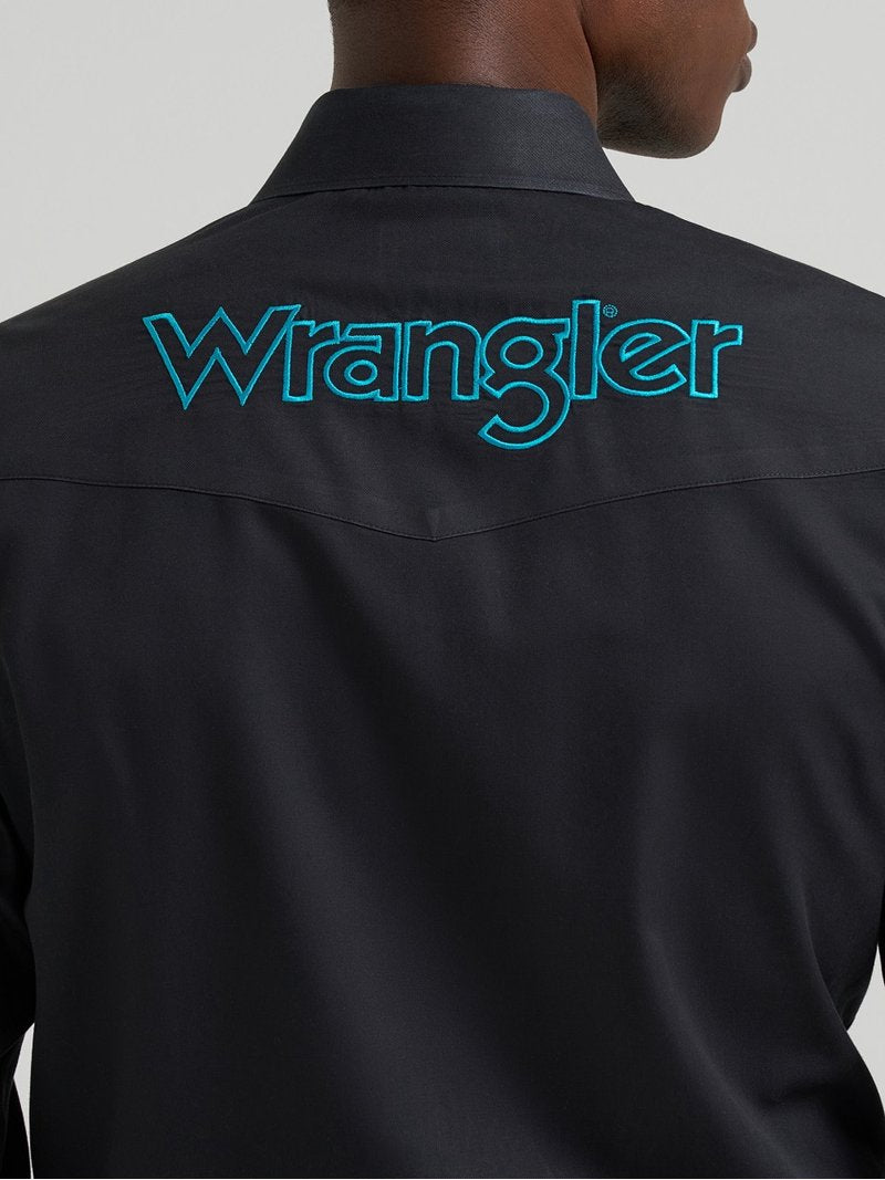 WRANGLER MEN BLACK LONG SLEEVE SHIRT 112381987