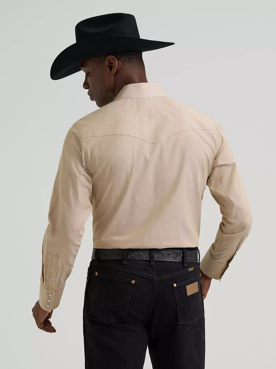 WRANGLER MEN BEIGE LONG SLEEVE SHIRT 112381688