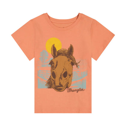 WRANGLER GIRLS T-SHIRT ORANGE 112382681