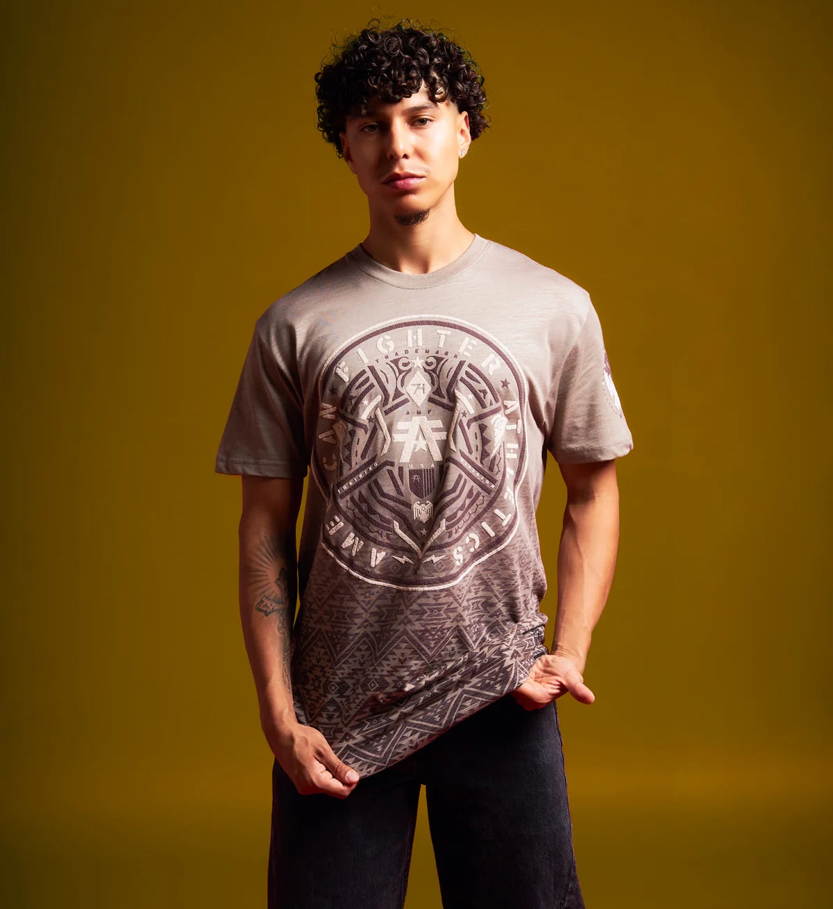 AMERICAN FIGHTER HAVERHILL S/S TEE DTA FM16369